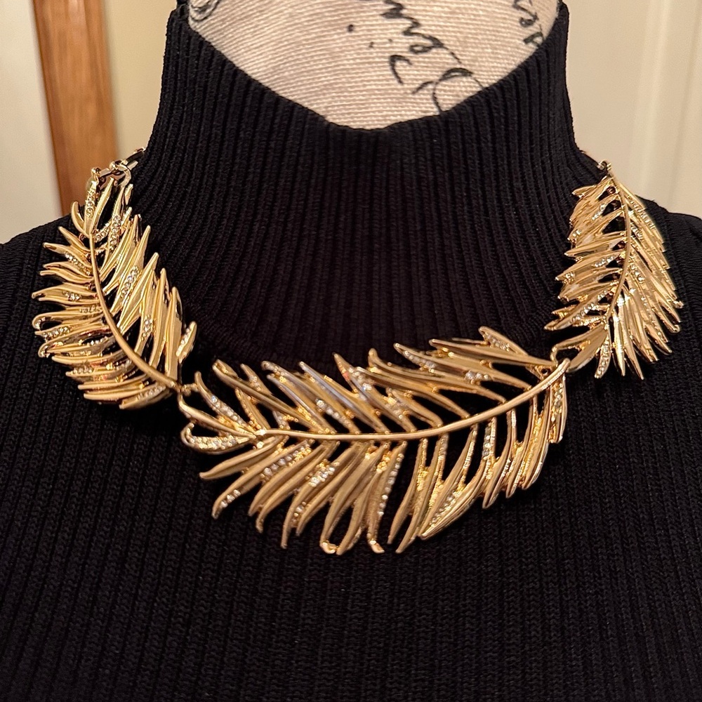 WHBM palm statement necklace